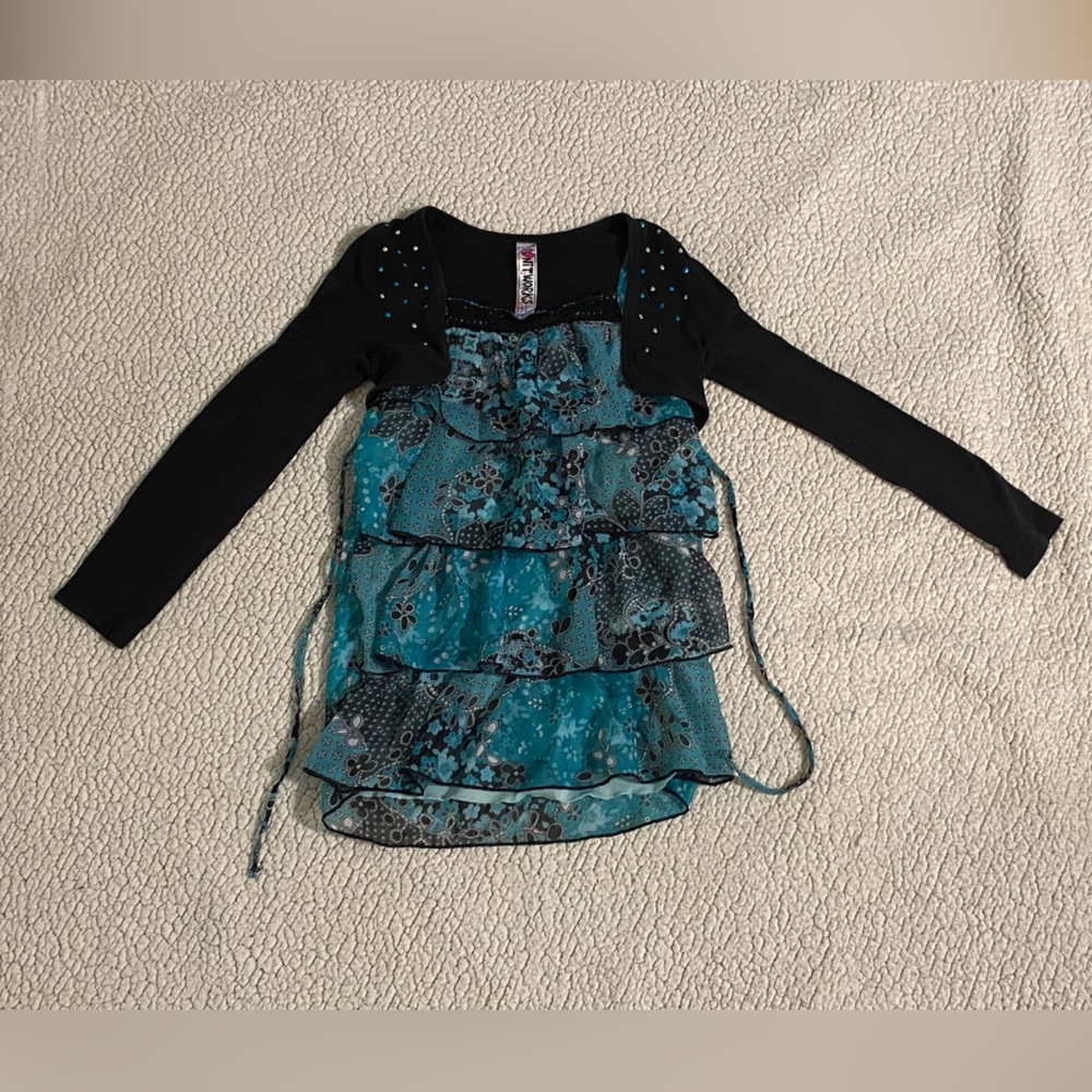 Girls Knitworks Sleeveless Blouse W/ Shrug | S